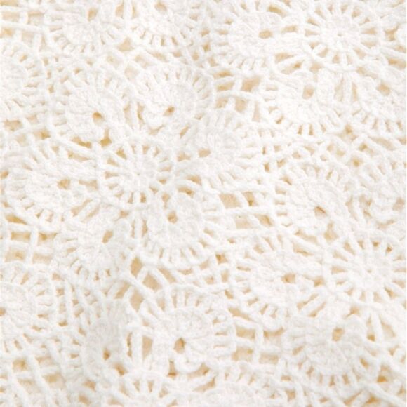 ABERCROMBIE AND FITCH Crochet-Style‎ Floral Lace Tee, Size XSMALL - Picture 2 of 13